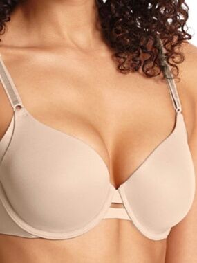 Warner's Women's No Side Effects Underwire Contour Bra Style 1356 Toasted Almond